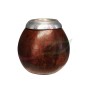 Calebasse (pot à maté ) traditionnelle avec anneau - marron