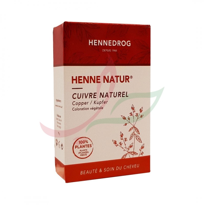 Henné nature (couleur reflet cuivré) Hennedrog 90g
