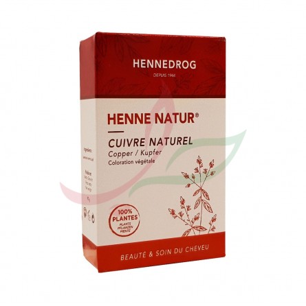 Henné nature (couleur reflet cuivré) Hennedrog 90g