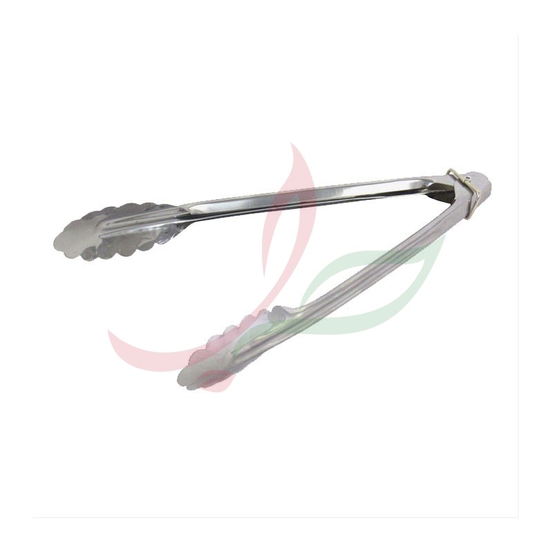 Steel barbecue tongs