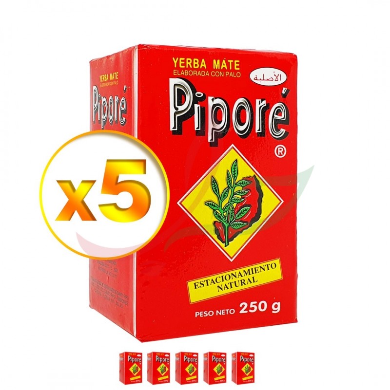 Yerba Maté tea (set of 5) Piporé 250g