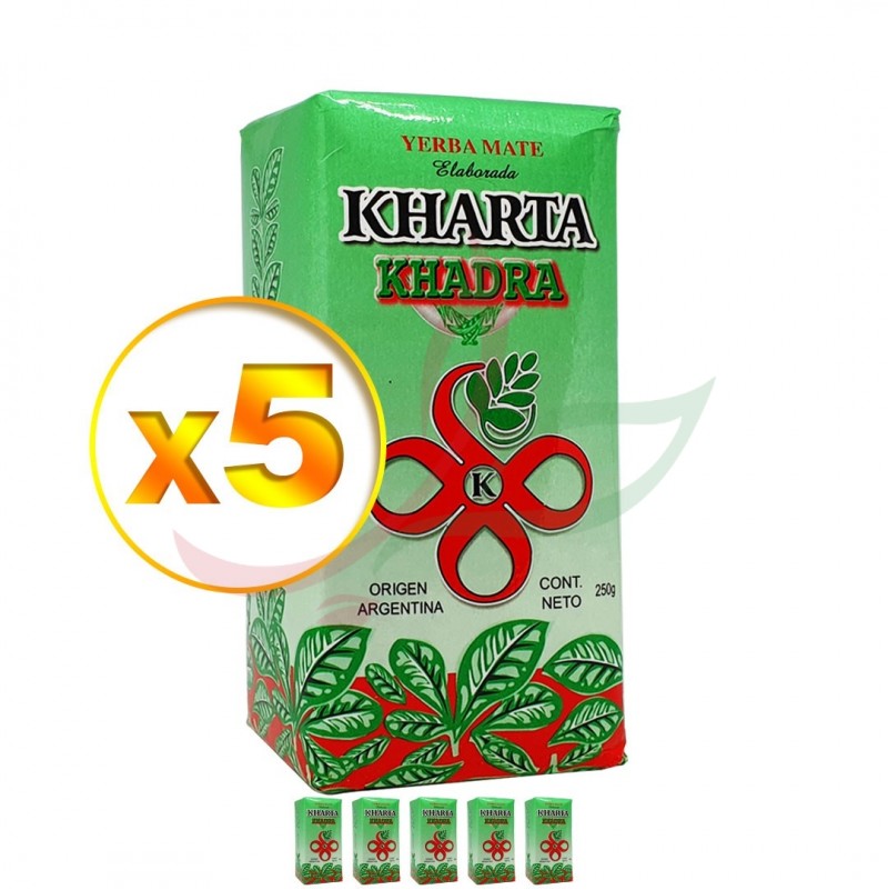 Yerba Mate tea (set di 5) Kharta Khadra 250g