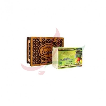 Aleppo soap aloe vera (wooden box) Almalika 150g